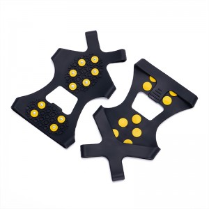 Silicone No-Slip Cleatts Crampon Studded kahvat 5-hampaiden kiipeilykengät